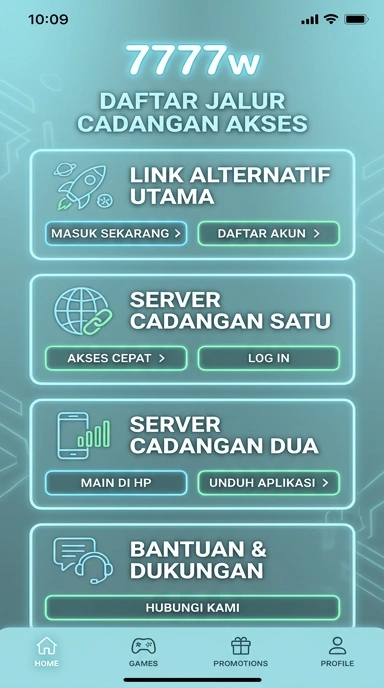 Tampilan link alternatif 7777w