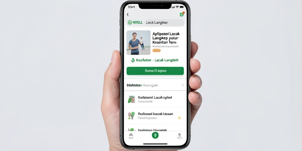 Antarmuka utama aplikasi Lacak Langkah yang informatif dan menarik.