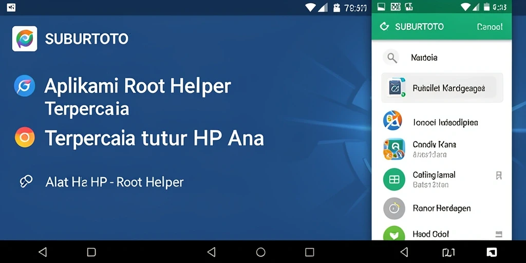 Antarmuka SUBURTOTO menampilkan kemudahan penggunaan Root Helper.