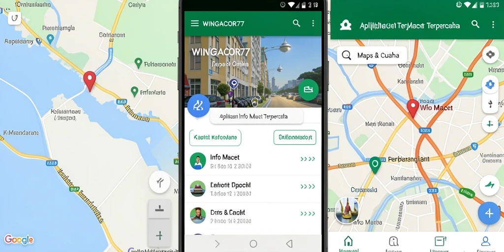 Tampilan antarmuka WINGACOR77 saat memberikan informasi kemacetan.